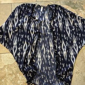 Navy Ikat Kimono